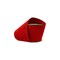 LaRibbons 4" - 2 1/2" Wired Cozy Velvet Ribbon | Red w/ Double-Fused Metallic Red Dupioni | 10 Yard Roll